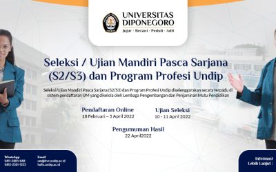 Pendaftaran Mahasiswa Baru Semester Gasal 1 2022/2023