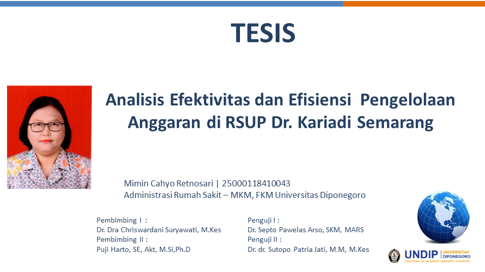 Ujian Tesis Prodi MKM a.n. Mimin Cahyo Retnosari