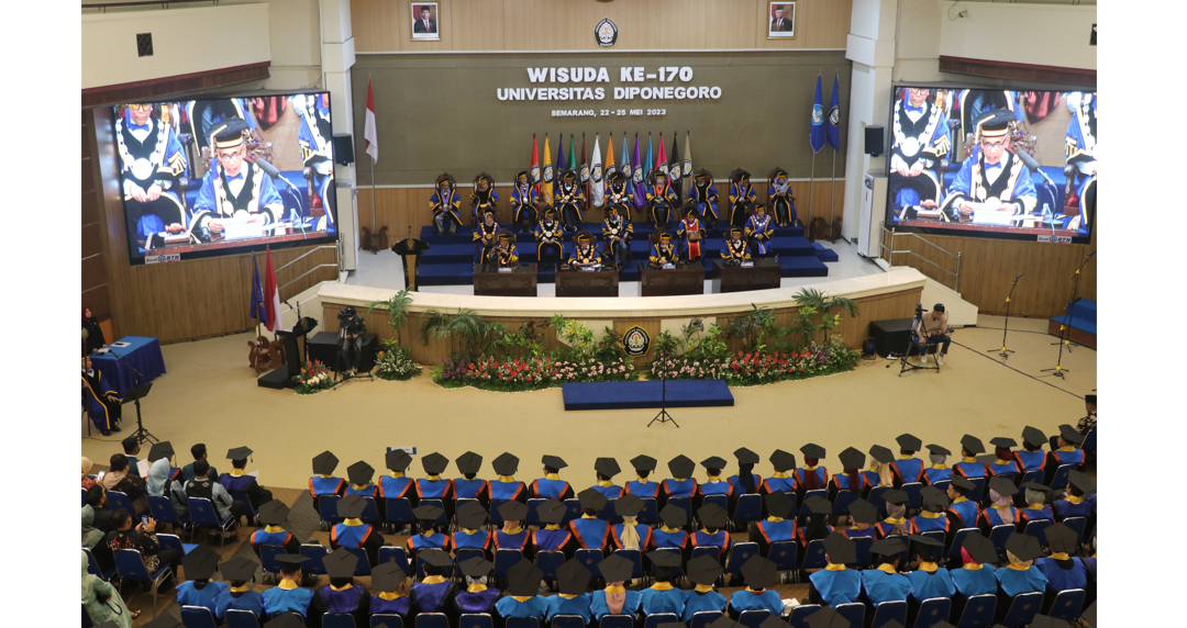 UNDIP Lantik 2.082 Wisudawan Pada Prosesi Wisuda ke-170