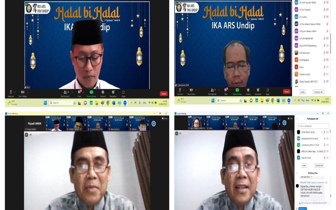 IKA ARS Undip gelar Halal Bi Halal Secara Virtual