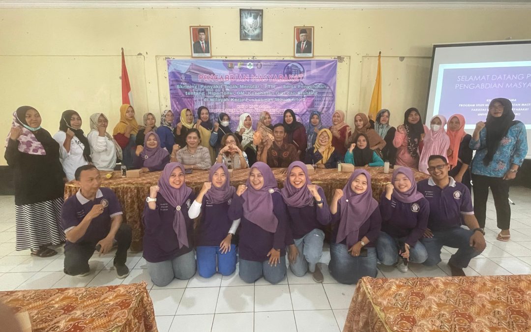 Edukasi Kesehatan Penyakit Tidak Menular bagi Warga Kec Wonokerto I Kabupaten Pekalongan oleh Mahasiswa MKM FKM UNDIP