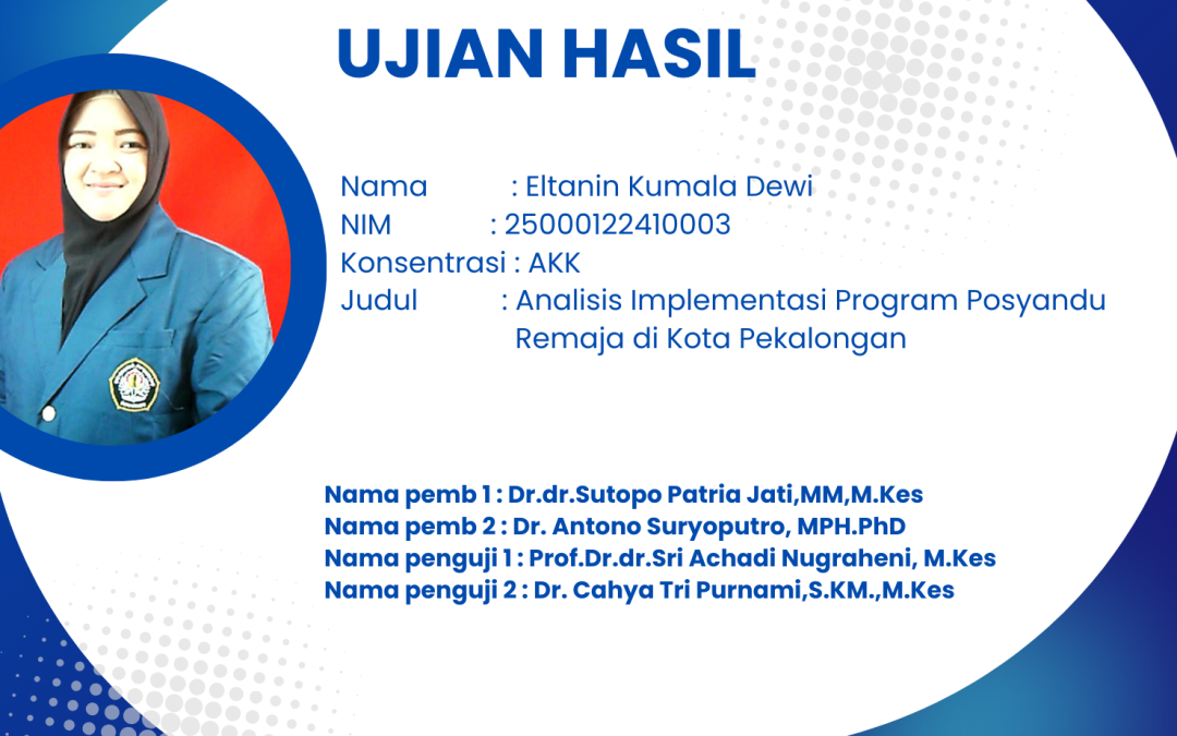 Ujian Seminar Hasil Prodi MKM FKM Undip a.n. Eltanin Kumala Dewi