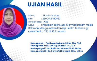Ujian Seminar Hasil Prodi MKM FKM Undip a.n. Novita Ariyanti