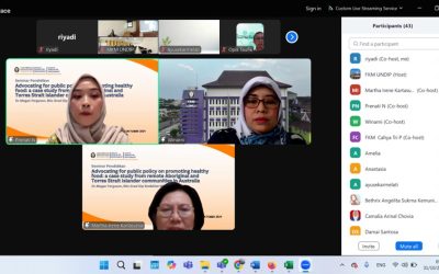 Visiting Lecturer “Advocating For Public Policy On Promoting Healthy Food: A Case Study From Remote Aboriginal And Torres Strait Islander Communities In Australia” pada Program Studi Magister Kesehatan Masyarakat Fakultas Kesehatan Masyarakat UNDIP