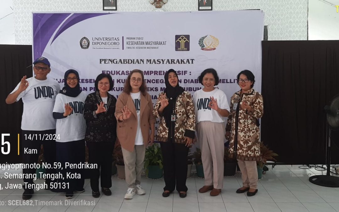 Edukasi Komprehensif: Menjaga Kesehatan Kulit, Pencegahan Diabetes Mellitus, Dan Pengukuran Indeks Masa Tubuh (IMT) Pada Wanita Usia Produktif Untuk Hidup Lebih Sehat, Cantik, Dan Bahagia oleh Mahasiswa MKM FKM UNDIP.